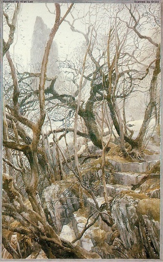 Alan Lee, watercolour, Aquarell